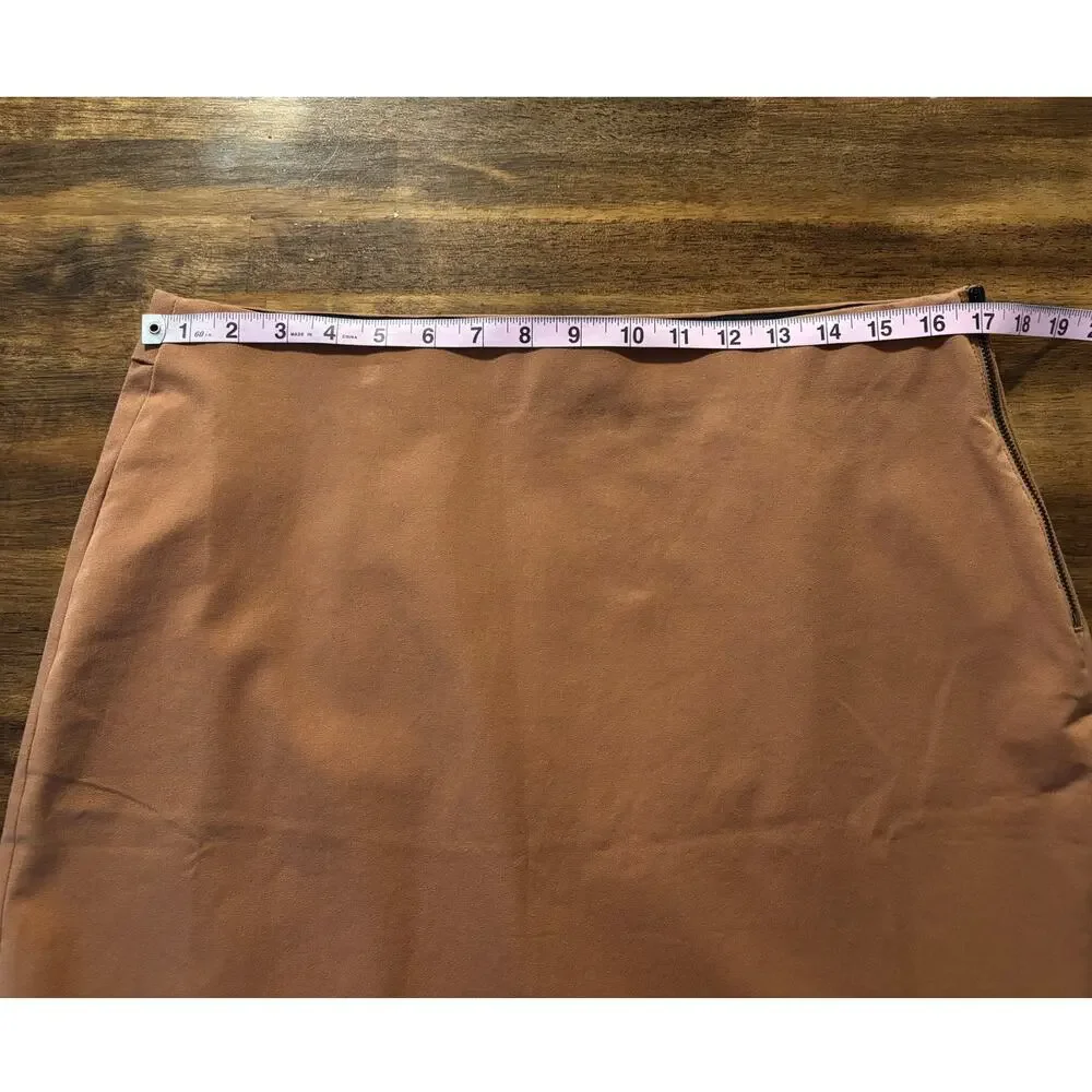 Everlane Women's 14 Skirt Mini Cotton Stretch Side Zipper A Line